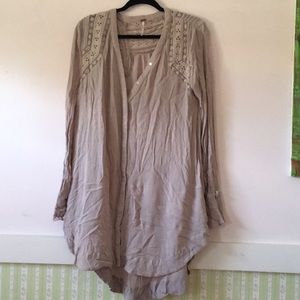 Free People purple high/low dress